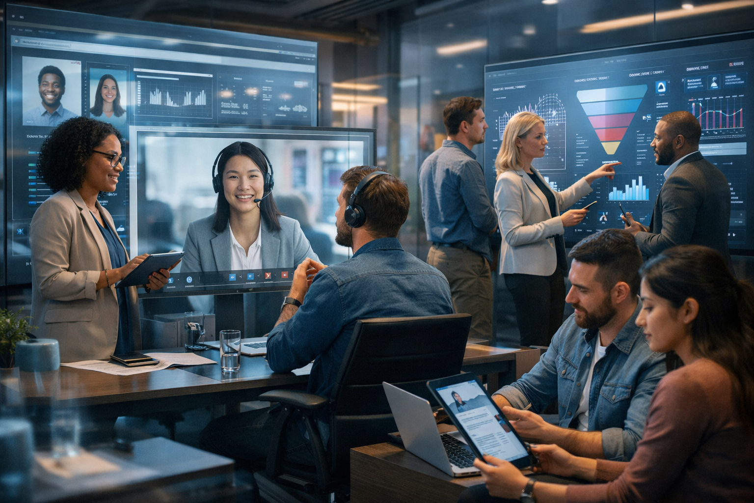 Digital recruitment infrastructure showing integrated hiring systems and candidate workflows.