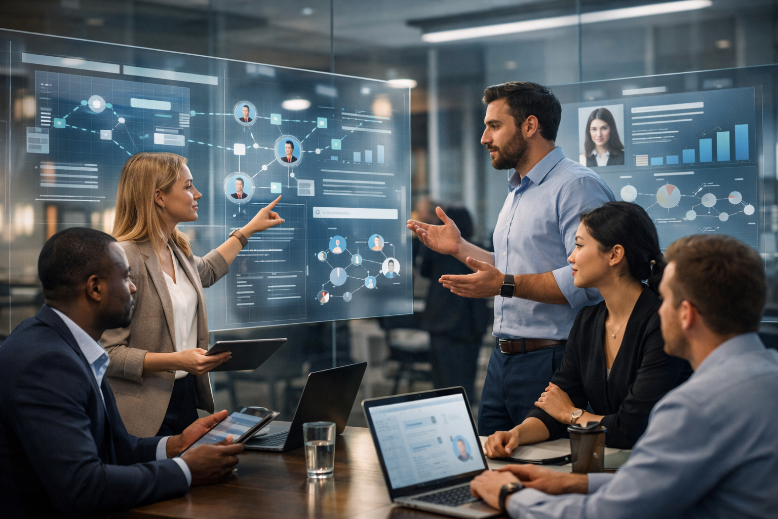 Comparison of enterprise and custom recruitment systems showing hiring workflows and system features