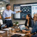 Modern recruitment platforms showing a digital hiring dashboard with candidate tracking and analytics